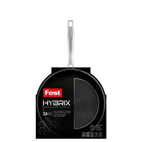 ΑΝΟΞΕΙΔΩΤΟ 3-PLY  ΑΝΤΙΚ. ΤΗΓΑΝΙ 24Χ4.5 ΕΚ HYBRIX FEST