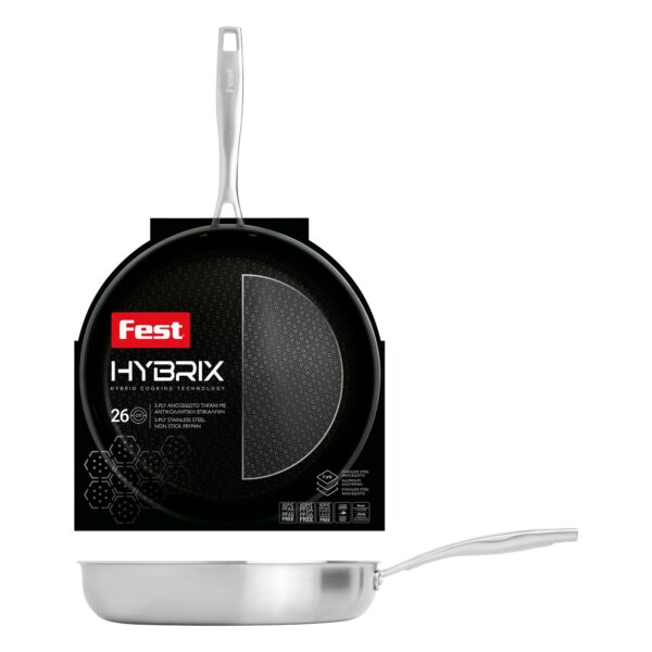 ΑΝΟΞΕΙΔΩΤΟ 3-PLY  ΑΝΤΙΚ. ΤΗΓΑΝΙ 26Χ5 ΕΚ HYBRIX FEST