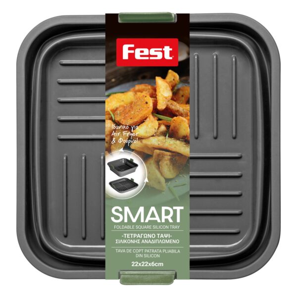 ΤΕΤΡΑΓΩΝΟ ΤΑΨΙ ΣΙΛΙΚΟΝΗΣ ΑΝΑ/ΜΕΝΟ 22x22x6 FEST SMART